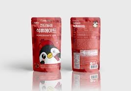 Cantabile Korean Convenience Store Pouch Drink Ready-to-Drink Refreshing Beverage Imported from Korea (6 Pack, Pomegranate)