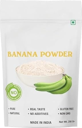 JB Ripe Banana Powder 200 Gm, Banana Powder You can make South Korean Milk For Baby food, Kids Weight Gain, For Food| Juice| Smoothie|