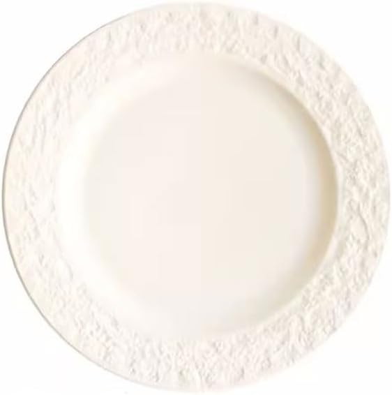 Dining Plates Nice-Looking Dish Plate, Pasta, Western-Style Steak Plate, Simple Home European-Style Ceramic Tableware, Light Luxury Dinner Plate Ceramic Dinner Plates(A)