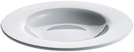 A di Alessi 8-3/4-Inch Platebowlcup Soup Bowl, White Porcelain, Set of 4 -