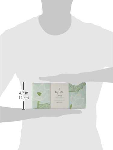Tea Forte Premium Presentation Box Gift Set Sampler, 20 Count, Assorted Blends Individually Wrapped Handcrafted Pyramid Infuser Bags, Gifts for Mom, Lotus Tea