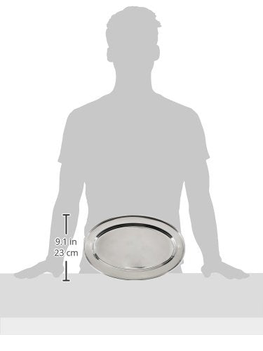 Winco Serving Platter, Oval, 14" x 8-3/4", S/S