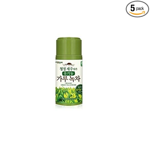 100% Organic Jeju Island Matcha Green Tea Powder 40g (5 Pack)