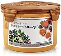 E-Jen Premium Kimchi, Sauerkraut Container Probiotic Fermentation with Inner Vacuum Lid Round (0.4 gal/ 1.5L)