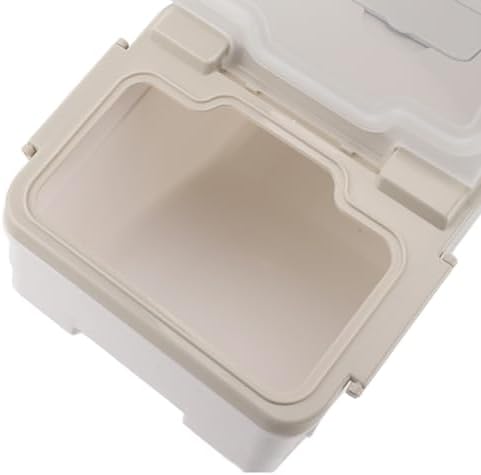 aqxreight Rice Storage Container with Measuring Cup Airtight Thickened PP Plastic Rice Bin for Kitchen Multifunctional Food Storage Container for Rice Flour Grains and Dry Goods