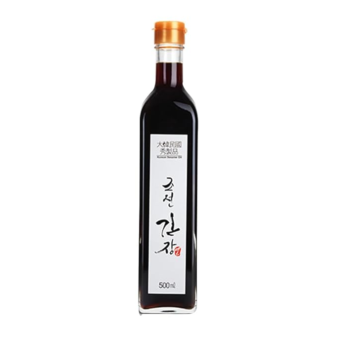 HELLO KFOOD Yecheon Yoon Hye Sook Josun Ganjang 조선간장 (Soy Sauce) Aged 3 Years – Authentic Korean Fermented Soy Sauce, 100% Korean Soybeans, 500ml (17 fl oz)
