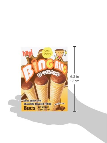 Hapi Bing Bing Ice Cream Scone Snack, Chocolate, 2.51 Ounce (Pack of 2)