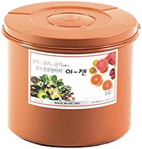 e-jen Premium Kimchi, Sauerkraut Container Probiotic Fermentation with Inner Vacuum Lid Round (2.1 gal/ 8L)