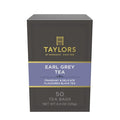 Taylors of Harrogate Earl Grey, Black Tea, Pillow Bags, 50 Count (Pack of 1), Fragrant, Delicate & Light, Caffeinated, Enjoy Hot or Iced, 50 Teabags