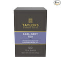Taylors of Harrogate Earl Grey, Black Tea, Pillow Bags, 50 Count (Pack of 6), Fragrant, Delicate & Light, Caffeinated, Enjoy Hot or Iced, 300 Teabags Total