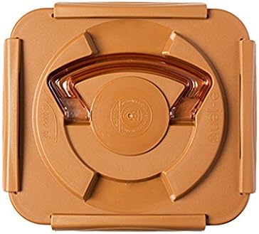 E-Jen Premium Kimchi, Sauerkraut Container Probiotic Fermentation with Inner Vacuum Lid (Earthenware Brown, 3 gal/ 11.5L)