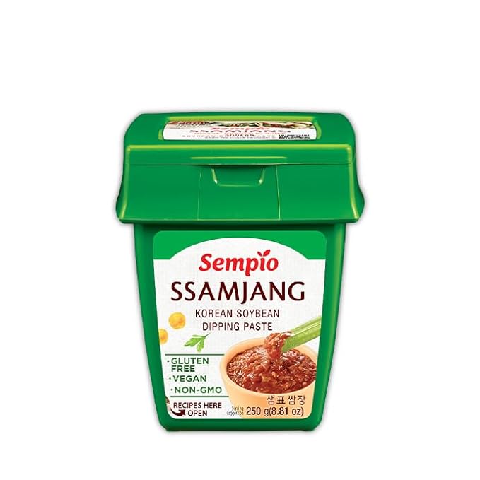 SEMPIO Gluten-Free Ssamjang: Mild Seasoned Soybean Paste, Savory Dipping Sauce for Meat & Vegetables, Korean BBQ, Vegan Non-GMO (8.8oz/250g)