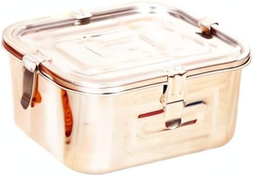 Stainless Steel 101oz(3L)Rectangular Seal Kimchi Food Leakproof Airtight Storage Container Saver
