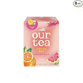ROASTIQUE Orange Grapefruit Black Tea with Real Dried Fruit – Premium Orgainc Tea Sweet Fruit Blend Hot or Iced Tea Eco-friendly PLA bags, 8 Tea Bags