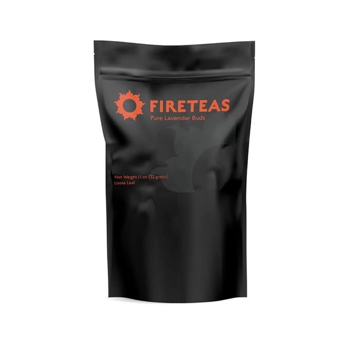 FIRE TEAS Pure Lavender Buds Loose Leaf Tea -