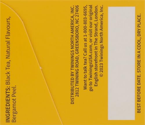Twinings Earl Grey Black Tea Individually Wrapped Bags, 20 Count (Pack of 2), Flavoured with Citrus and Bergamot, Caffeinated, Enjoy Hot or Iced, 20 Teabags