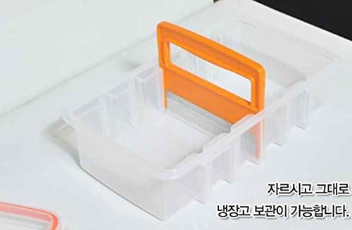 Food Cutting Storage, Storage+Knife+Cutting Board , Cutting and Storing food at the Same Time, Easily Cut the Meat, Kimchi, Etc with the Storaging, Made in Korea