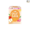 ROASTIQUE Apple Peach Oolong Tea with Real Dried Fruit – Premium Orgainc Tea Sweet Fruit Blend Hot or Iced Tea Zero Sugar & Zero Calories, 8 Tea Bags