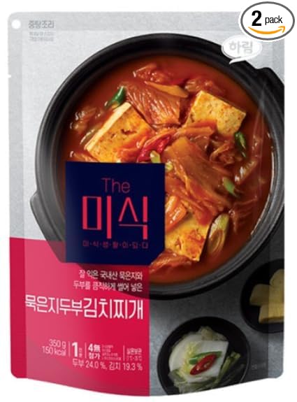 Traditional Korean food Kimchi Stew with Tofu (2pack) 더미식 묵은지 두부김치찌개