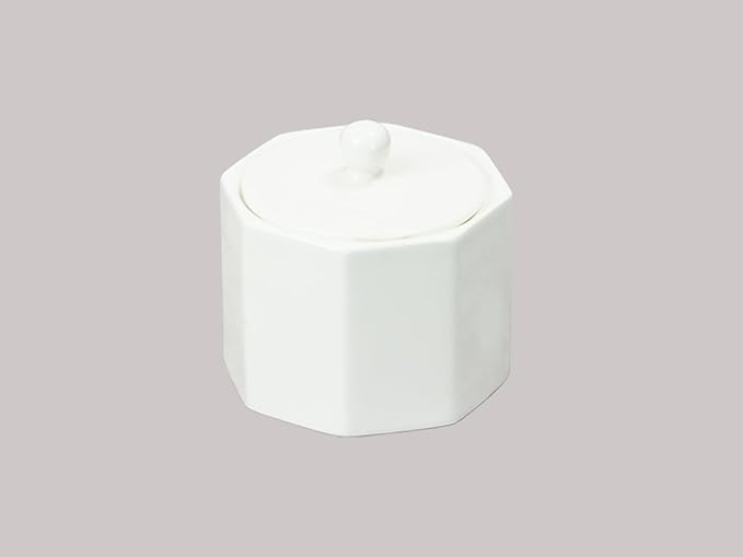Bone China Cone Shape Commericial Grade Dinnerware Sugar & Creamer Set, Case of 1 Set