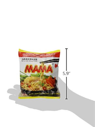 Mama Instant Noodle, Chicken Soup Flavor, 3.17 Ounce (Pack of 20)