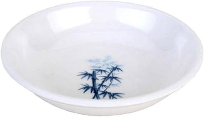 JapanBargain, 24x Melamine Soy Sauce Dishes Dipping Bowls Snack Side Dish Bowl Seasoning Dishes, 3.75 inch, White Bamboo