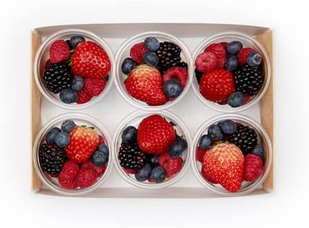 Slide Tek Rectangle Kraft Paper Small Insert - Fits Catering Tray - 8 3/4" x 6" x 3 1/4" - 10 count box
