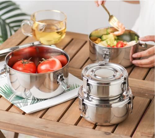 LEEPENK Premium Stainless Steel Food Storage Containers 304 Grade The Original Leak-Proof, Airtight, Smell-Proof - Perfect For Camping Trips, Lunches, Leftovers, Soups, Salads