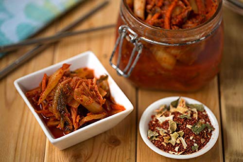 Kimchi Seasoning, 15 oz – Korean Kimchi Spice Mix with Gochugaru, Garlic & Rice Flour – Homemade Fermented Cabbage & Korean Chili Blend, by Woodland Gourmet