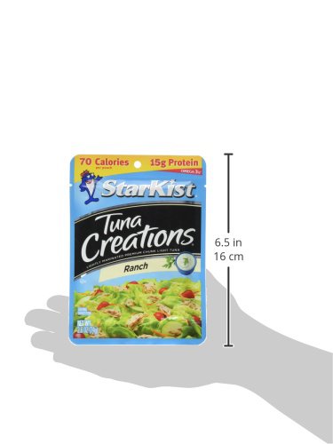 StarKist Tuna Creations Ranch Pouch (2.6 oz - 2 Pack) Wild Caught, High Protein Shelf Stable Seafood, Gluten Free, Soy Free, No Draining, Ready to Eat for Salads and Sandwiches