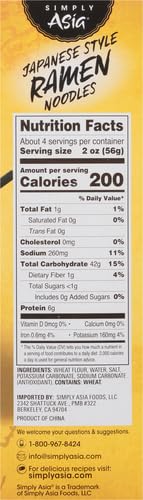 Simply Asia Japanese Style Ramen Noodles, 8 oz (Pack of 2)