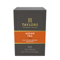 Taylors of Harrogate Assam, Black Tea, Pillow Tea Bags, 50 Count (Pack of 1), Full-bodied, Satisfying & Malty, Caffeinated, Enjoy Hot or Iced, 50 Teabags