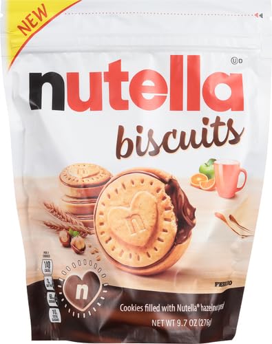 Nutella Biscuits, Hazelnut Spread With Cocoa, Sandwich Cookies, 20-Count Bag (Pack of 3)