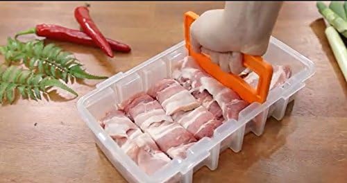 Food Cutting Storage, Storage+Knife+Cutting Board , Cutting and Storing food at the Same Time, Easily Cut the Meat, Kimchi, Etc with the Storaging, Made in Korea