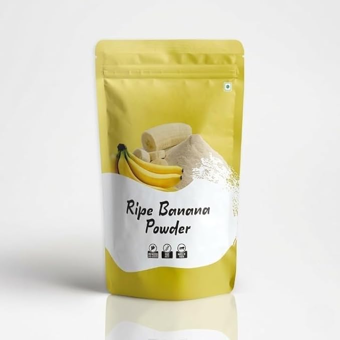 JB Ripe Banana Powder 200 Gm, for South Koreans Banana Milk for Baby Food, for Food| Juice| Smoothie| Ingredient in Beverages, Cooking,Baking, Cosmetics, All Natural No Added Sugar | No Preservatives