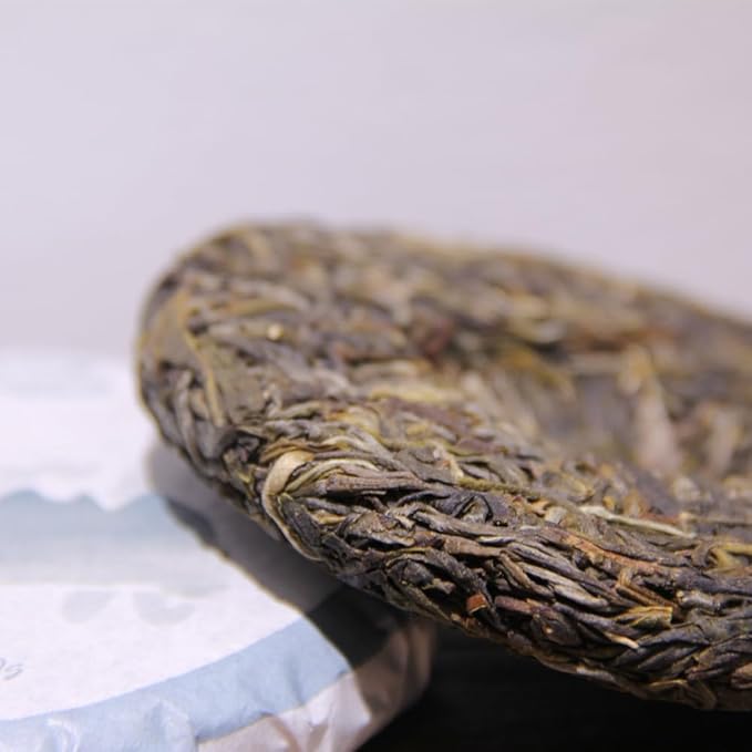 LWXLJMJZC-2021yr Raw Puerh Tea Cake Sheng (uncook) Pu-erh Natural Yunnan Puer Tea-3.53oz