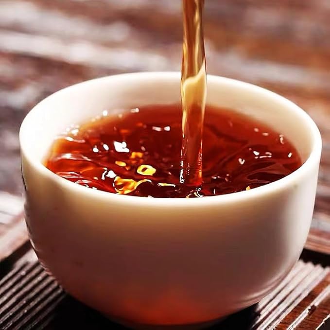 Premium Pu-erh Tea-pu erh leaf，5.64oz/160g-pu-er ripe tea-陈年普洱/金芽熟茶 (pu erh tea leaf)