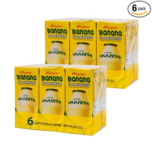 Binggrae Banana Milk 12 Pack 6.8 Fl Oz.