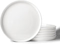 DOWAN 8" Porcelain Salad Plates Set of 6, Ceramic White Dessert Plates Set for Salad, Pasta, Steak - Appetizer Plates, Dining Plates for Parties, Restaurant - Dishwasher & Microwave Safe - Gifts