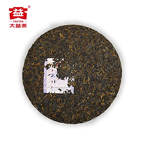 TAETEA Classic 7572 Ripe PU'ER Tea, Aged Fermented Puerh Pu erh Tea Cake Black Tea for Daily Drink and Gift (357g/12.59oz)