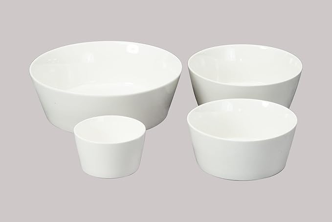 Bone China Cone Shape Commericial Grade Dinnerware Fruit Bowl 3.7inch, Case of 6