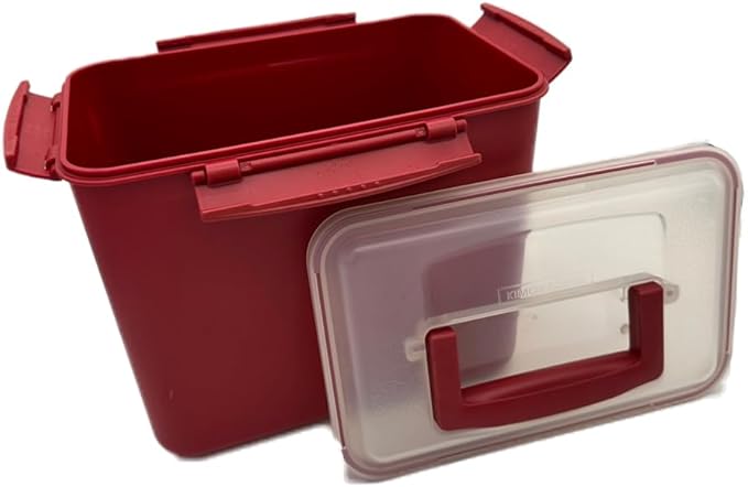 7L-2 Airtight Kimchi Container with Handle, Multi-Purpose Food Storage Box,Translucent lid container,Kimchi Fermentation container, fruit-pickle container Compatible with All Refrigerator