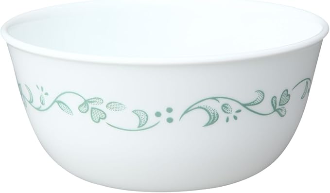 Corelle Livingware 28-Ounce Super Soup/Cereal Bowl, White Country Cottage, Set of 3