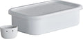 Nodahoro Bran Pickles, Komachi, Refrigerator, Storage Container, Lid, Drain and Drain Included, White, Made in Japan