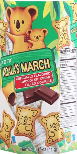 Lotte Koala's March Cookie with Chocolate Cream, 1.45 oz