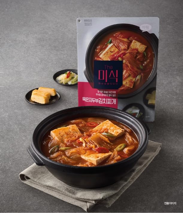Traditional Korean food Kimchi Stew with Tofu (2pack) 더미식 묵은지 두부김치찌개