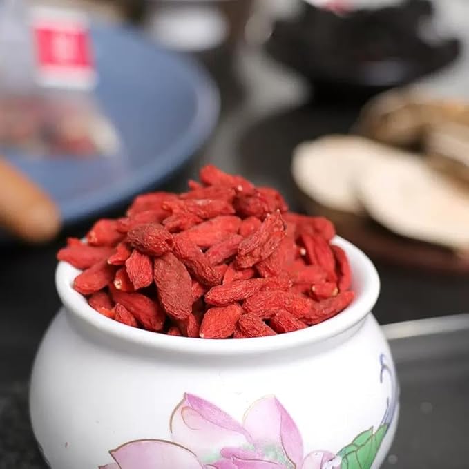 100% Pure Herbal Blend Plant-Pyramid Tea Bags （A box of 20 tea bags）3.53oz/100g，Caffeine Free, Gluten Free 人参五宝茶(Ginseng Huangjing Wubao Tea)