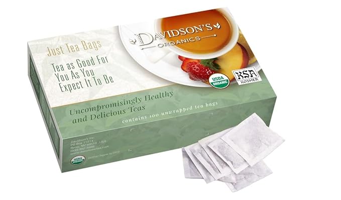 Davidson's Organics, Hibiscus Flowers, 100-count Unwrapped Tea Bags