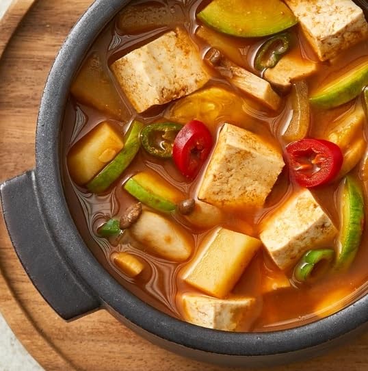 Korea Traditional Soybean Soup 비비고 두부된장찌개 Easy To Cook Meal Kit 460g/16.2 Ounce (2 Pack)