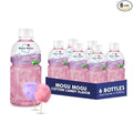Mogu Mogu Drink Cotton Candy (6 Bottles) Delicious drinks made with nata de coco (coconut jelly). Fun chewable juice boxes for kids. Famous Asian drinks. Juice bottles made for adults and kids. Ready to drink